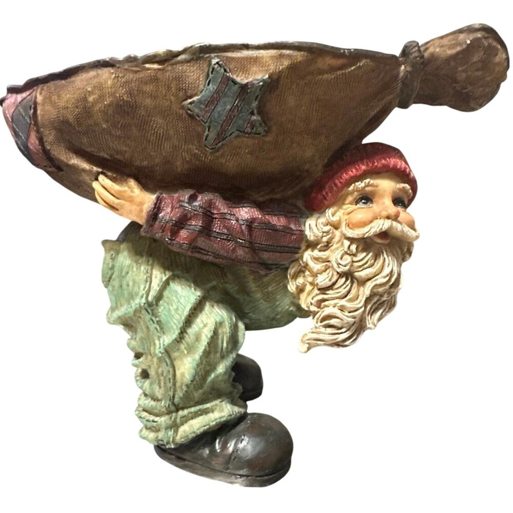 vintage Mark Klaus Kollection "Work Shop Santa" figurine. Resin. Limited edition